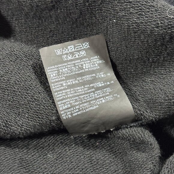 Saint Laurent Rive Gauche Logo Hoodie Black Size M - Picture 7 of 9